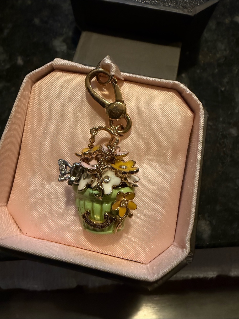 Vintage Juicy Couture Charm Bracelet + 5 Retired Charms & Original Box- Rare Y2K - Picture 10 of 11